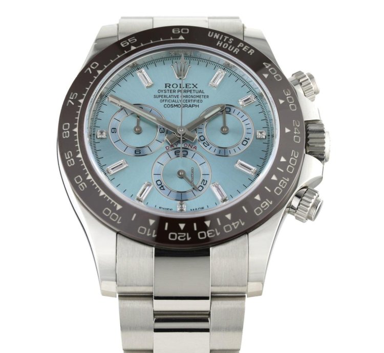 Rolex Daytona Ice Blue Baguette Dial