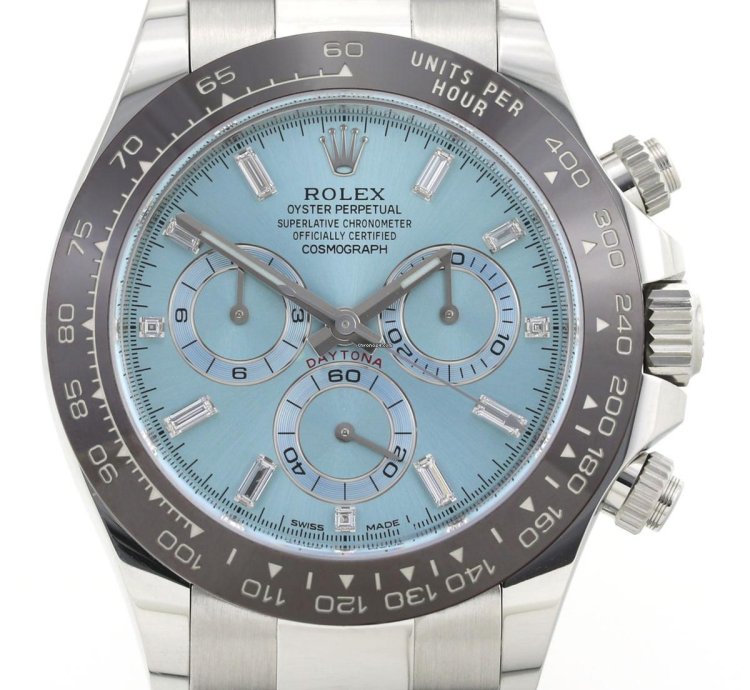 Rolex Daytona Ice Blue Baguette Dial