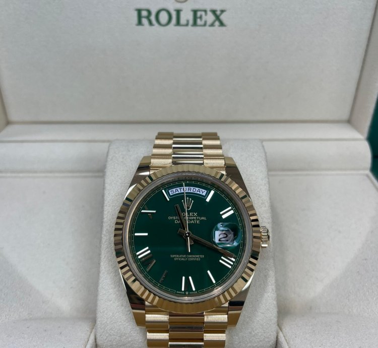 Rolex Day-date 40 Money Green Dial 2023 Unworn