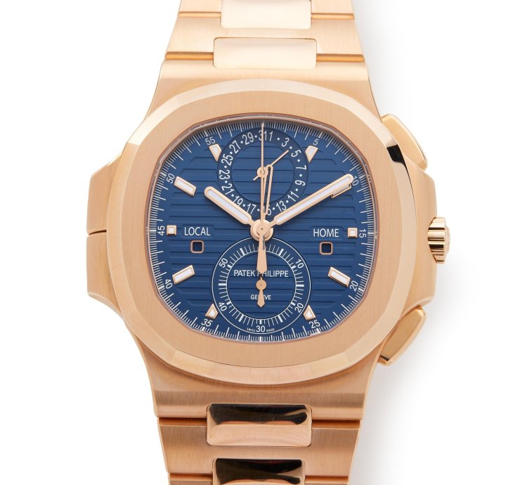 Patek Philippe Nautilus Chronograph 18k Rose Gold 5990 1r-001 - Ats-w007897