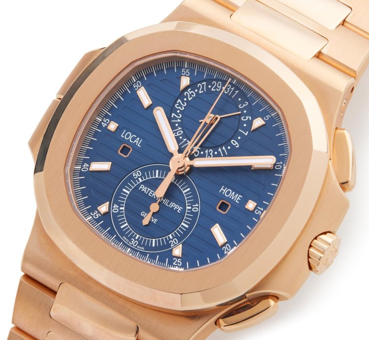 Patek Philippe Nautilus Chronograph 18k Rose Gold 5990 1r-001 - Ats-w007897