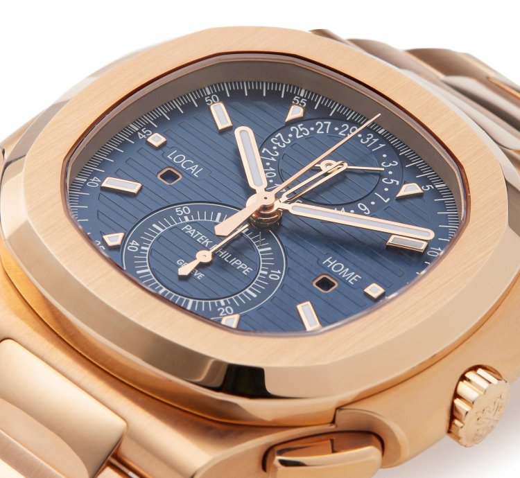 Patek Philippe Nautilus Chronograph 18k Rose Gold 5990 1r-001 - Ats-w007897