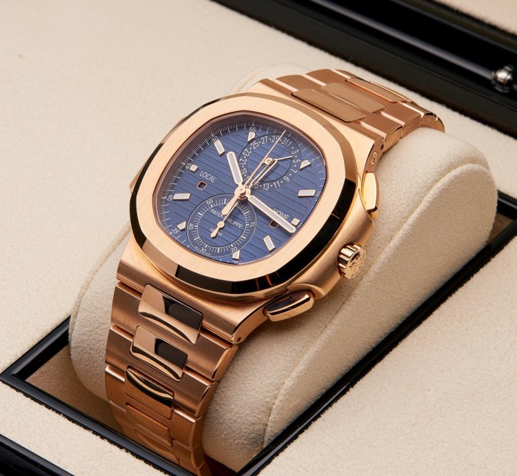 Patek Philippe Nautilus Chronograph 18k Rose Gold 5990 1r-001 - Ats-w007897
