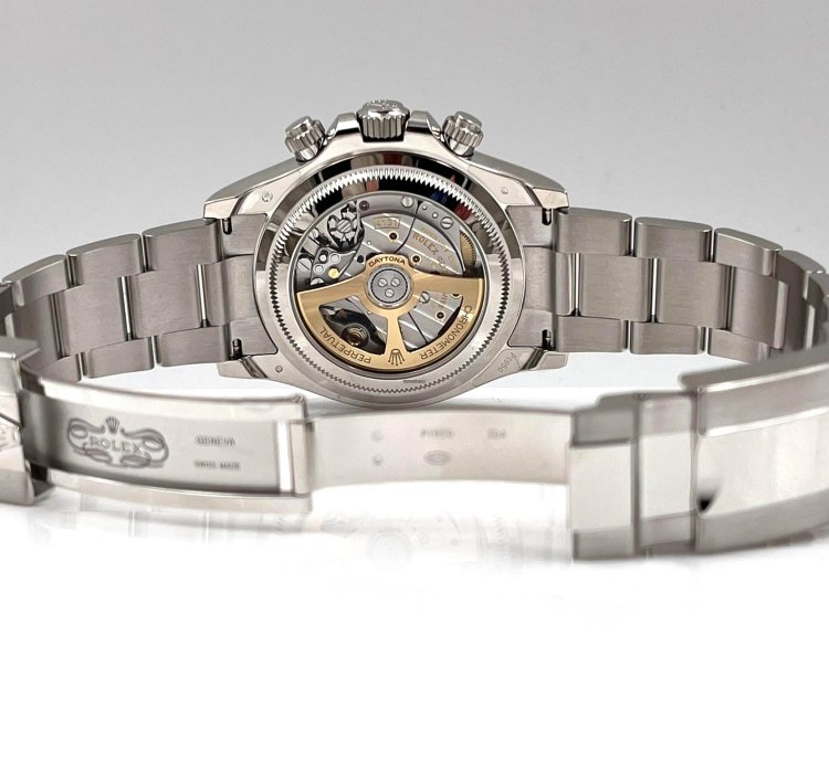 Rolex Daytona Ice Blue Dial Platinum Bracelet Open Caseback 126506 Unworn 2024