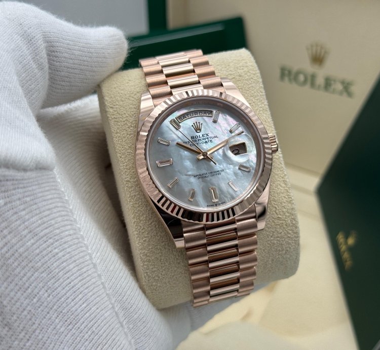 Rolex Day-date 40 Mop Perlmutt
