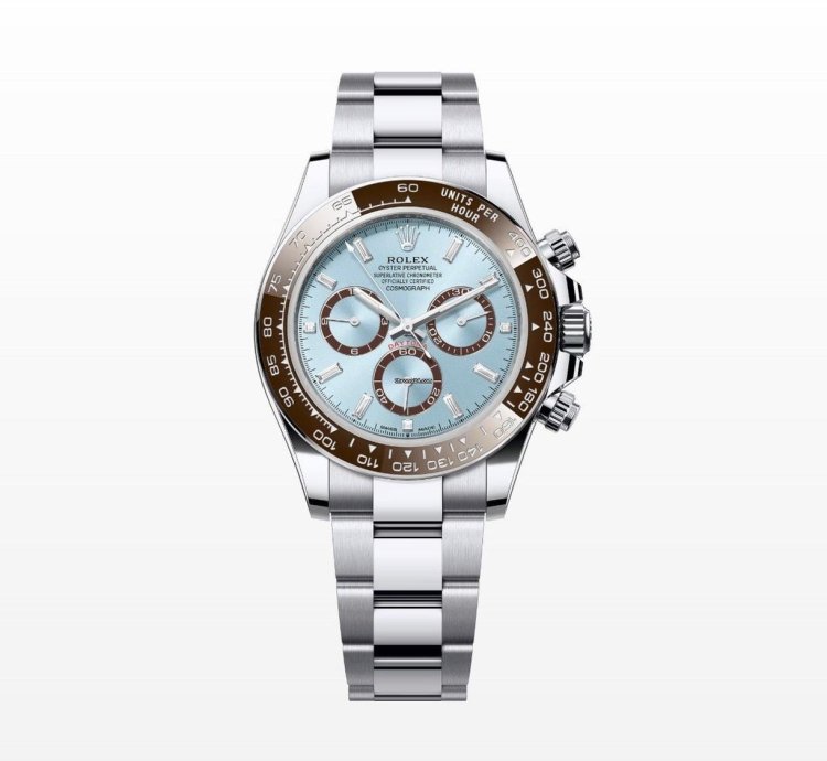 Rolex Daytona Ice Blue Diamond Baguette Dial