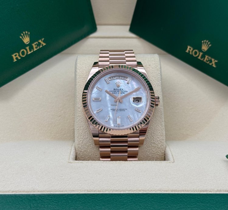 Rolex Day-date 40 Mop Perlmutt