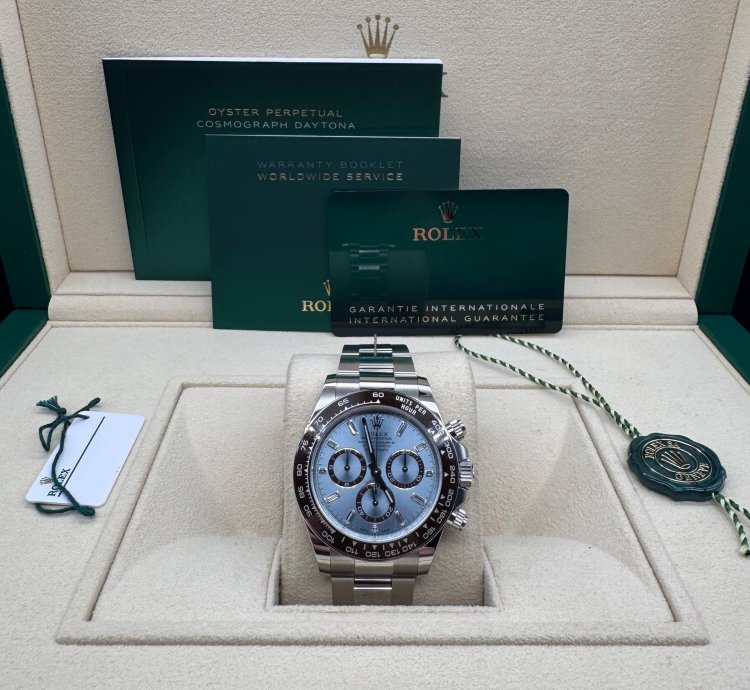 Rolex Daytona Ice Blue Diamond Baguette Dial Unworn