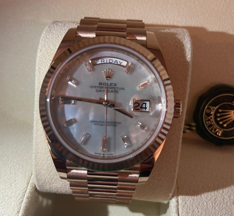 Rolex Day-date 40 Mother Of Pearl Baguette