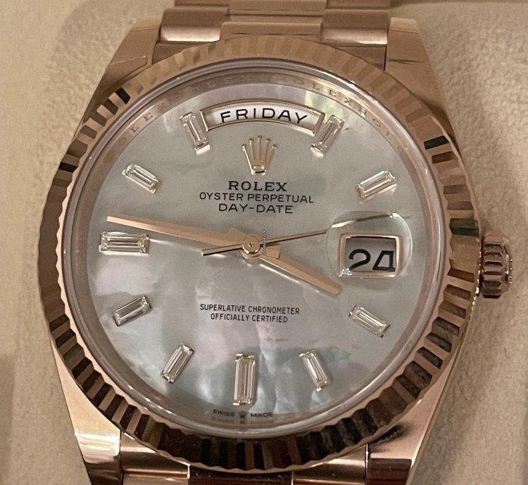Rolex Day-date 40 Mother Of Pearl Baguette
