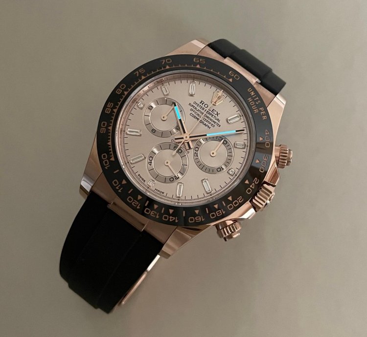 Rolex Daytona In Rose Gold Sundust Diamond-set Dial 116515ln-0006