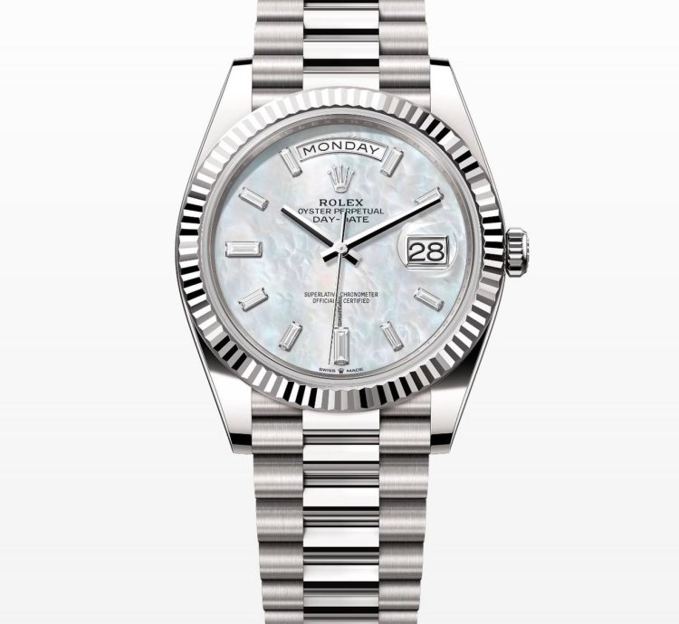 Rolex Day-date 40 Mother Of Pearl Diamond Dial Unworn