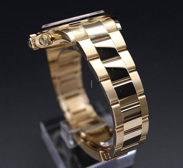 Rolex Daytona In Stock New Full Stickers Daytona Yellow Gold Green Dial Personal Delivery