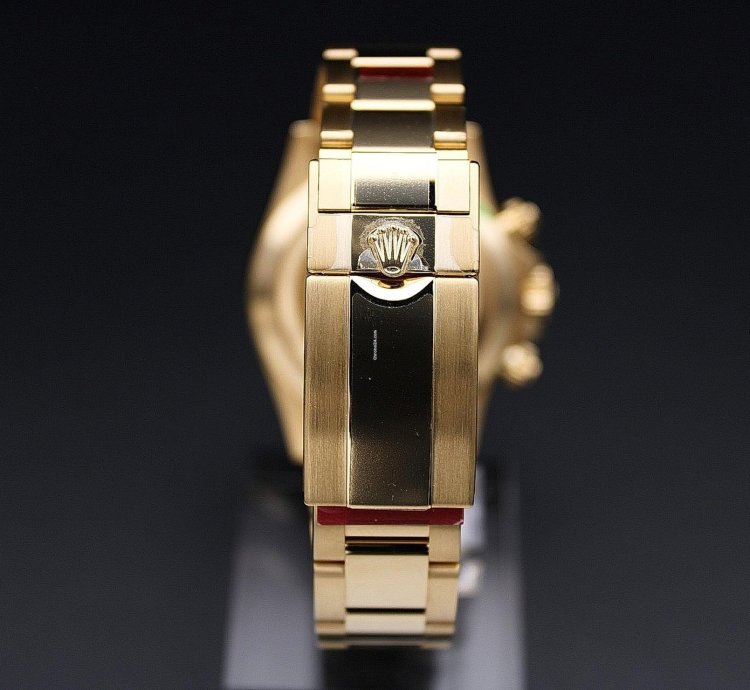 Rolex Daytona In Stock New Full Stickers Daytona Yellow Gold Green Dial Personal Delivery