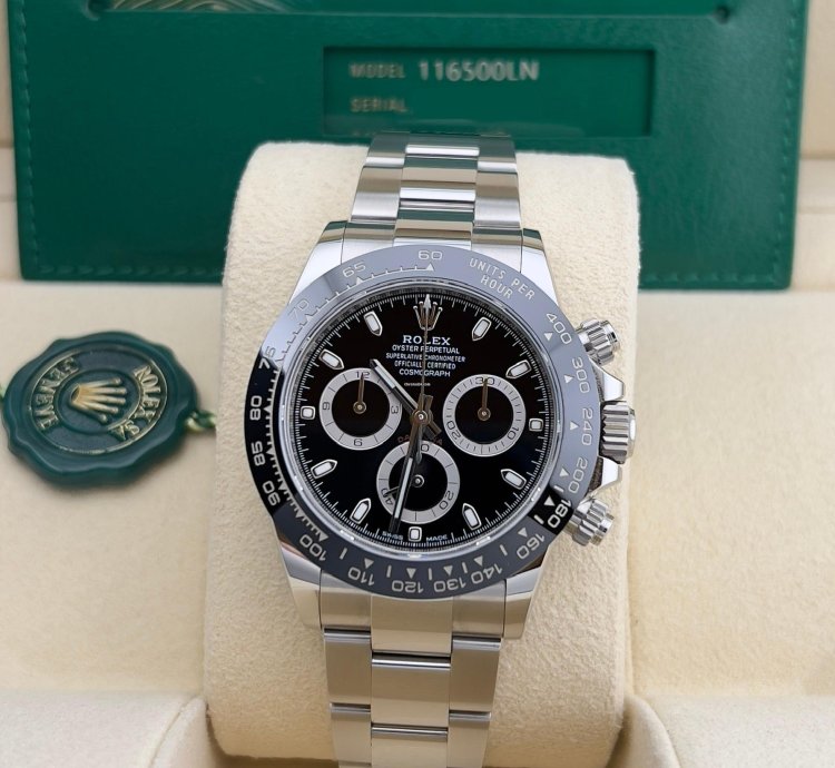 Rolex Daytona In Stock Unworn 2023 Daytona Black Dial 116500ln Oyster Bracelet
