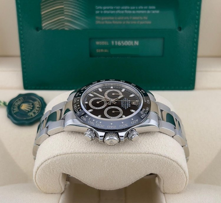 Rolex Daytona In Stock Unworn 2023 Daytona Black Dial 116500ln Oyster Bracelet