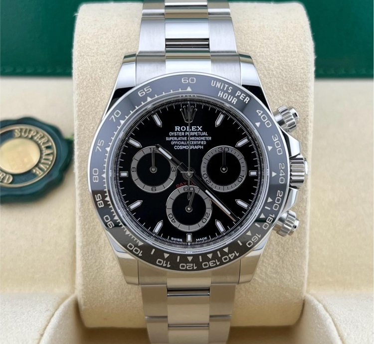 Rolex Daytona In Stock Unworn 2024 Daytona Black Dial 126500ln Oyster Bracelet