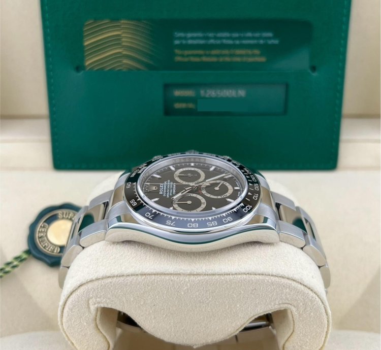 Rolex Daytona In Stock Unworn 2024 Daytona Black Dial 126500ln Oyster Bracelet
