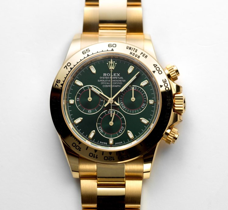 Rolex Daytona John Mayer - 2022 - New - 116508 - Yellow Gold Green