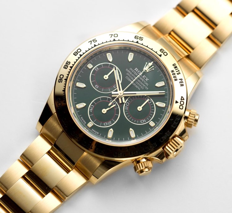 Rolex Daytona John Mayer - 2022 - New - 116508 - Yellow Gold Green
