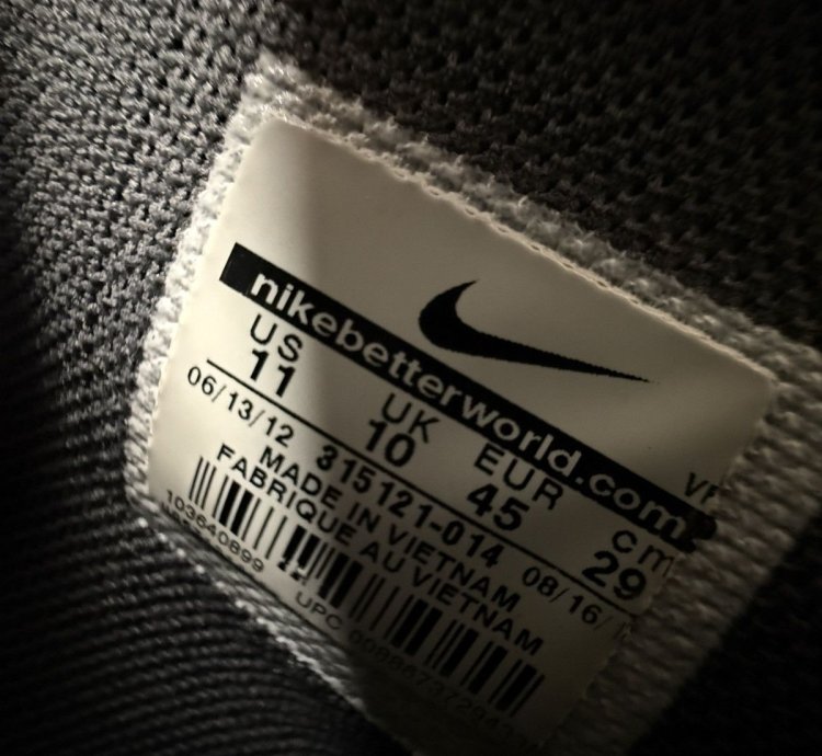 2012 Nike Air Force 1 High 07 Grey 315121-014