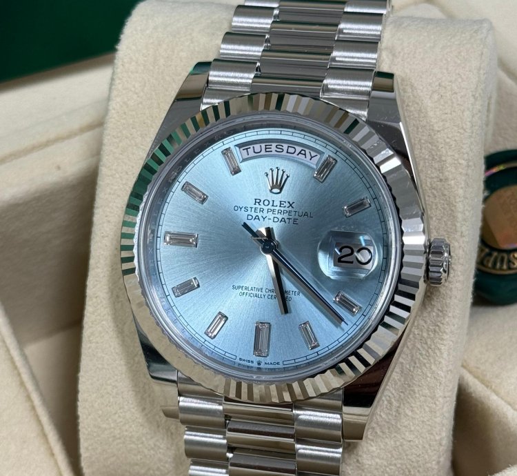 Rolex Day-date 40 New 2023 Fluted Baguette Dial 228236
