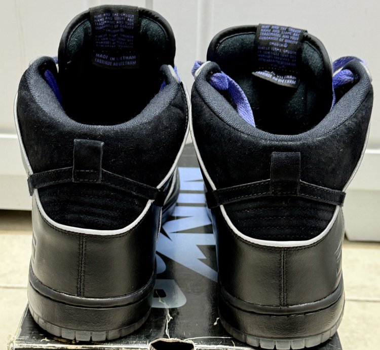 Deadstock- Nike Sb Dunk High Black Purple Box Size 11 5