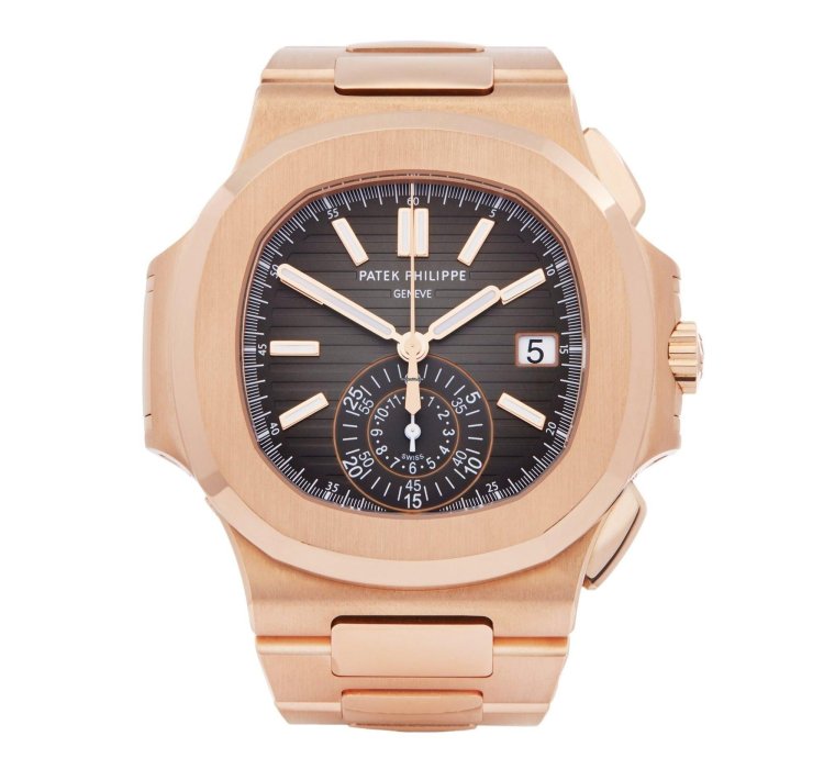 Patek Philippe Nautilus Chronograph New Buckle 18k Rose Gold 5980 1r-001 - Ats-w007762