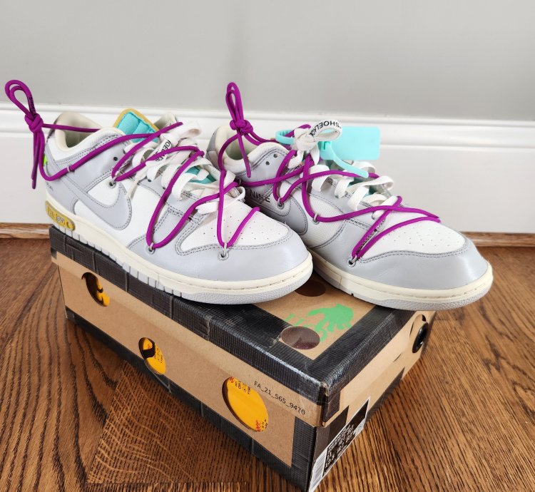 Dm1602-110 Nike Off-white Dunk Low Lot 21