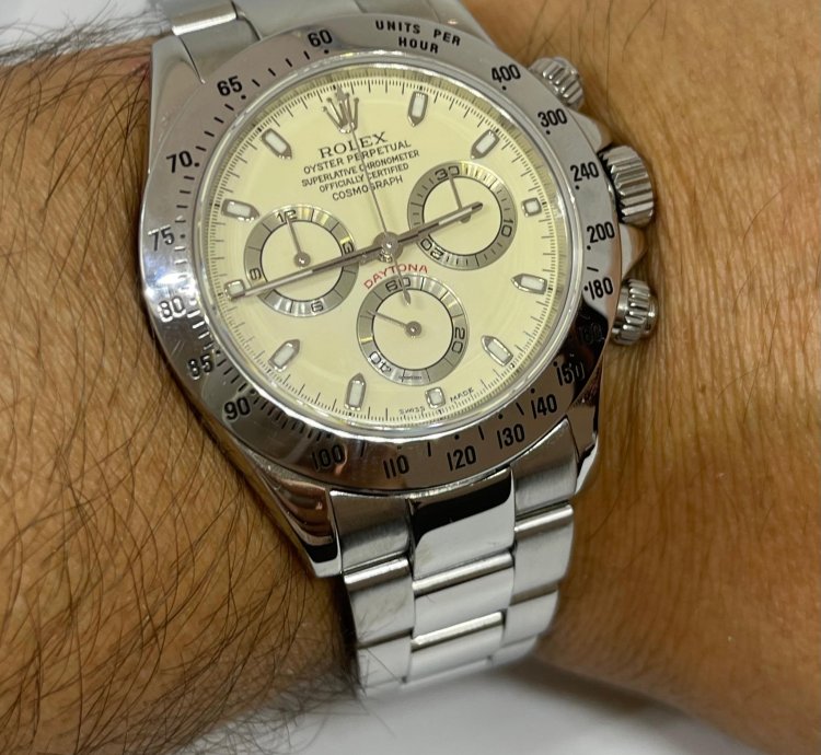 Rolex Daytona Lemon Cream Dial Serial Full Set