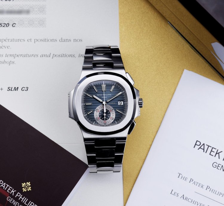 Patek Philippe Nautilus Chronograph Ref 5980-1a-001 Geneva Seal Stainless Steel 2009