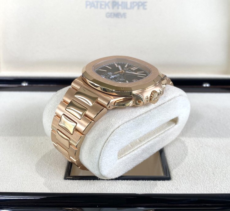 Patek Philippe Nautilus Chronograph Rose Gold 2020 Full Set