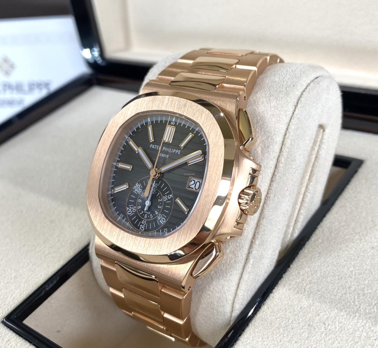 Patek Philippe Nautilus Chronograph Rose Gold 2020 Full Set
