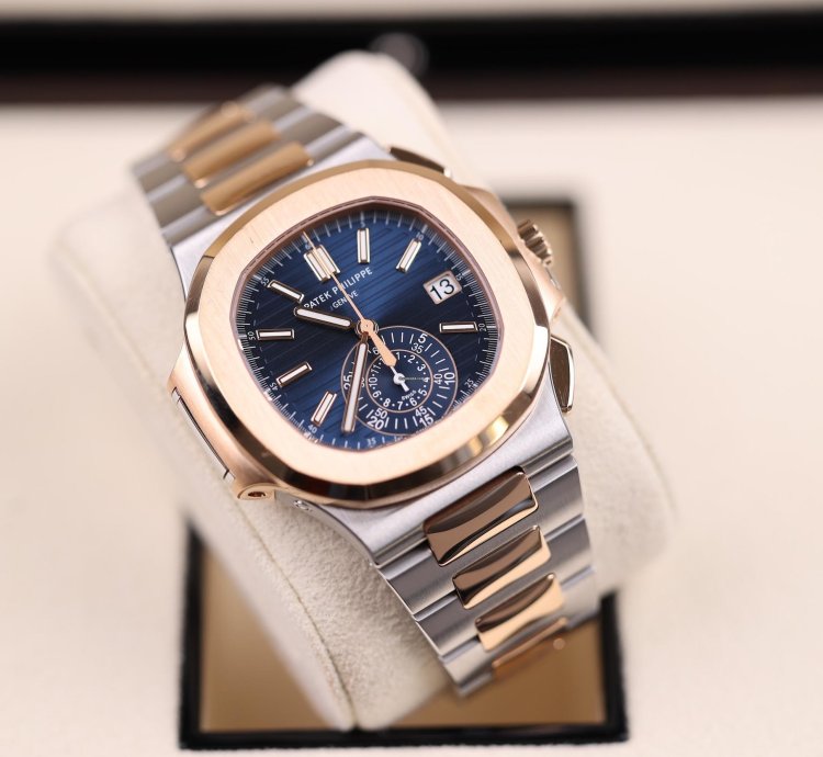 Patek Philippe Nautilus Chronograph Stahl Ros Gold - 2021 - Deu - Zustand Sehr Gut - Fullset
