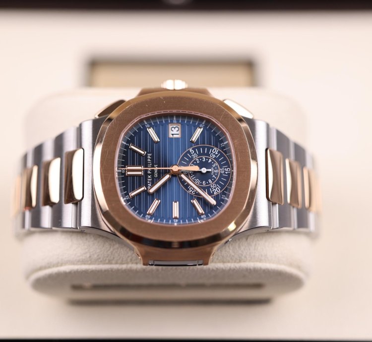 Patek Philippe Nautilus Chronograph Stahl Ros Gold - 2021 - Deu - Zustand Sehr Gut - Fullset