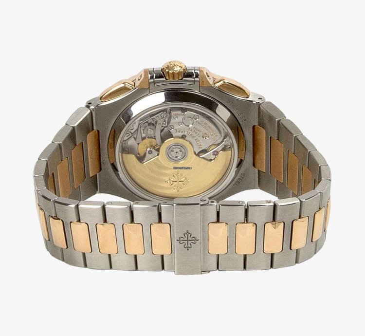 Patek Philippe Nautilus Chronograph Stainless Steel 18kt Rose Gold 5980-1ar