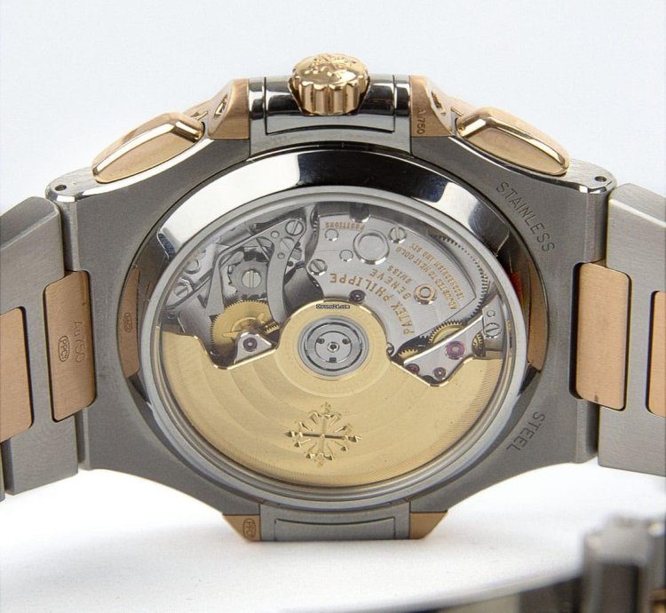 Patek Philippe Nautilus Chronograph Stainless Steel 18kt Rose Gold 5980-1ar