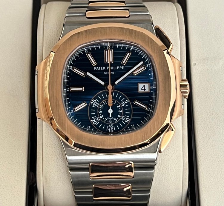 Patek Philippe Nautilus Chronograph Steel Rose Gold 5980 1ar-001