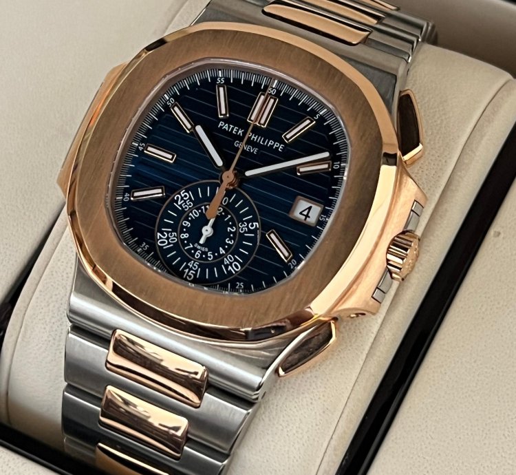 Patek Philippe Nautilus Chronograph Steel Rose Gold 5980 1ar-001