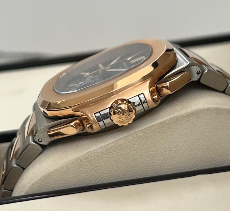 Patek Philippe Nautilus Chronograph Steel Rose Gold 5980 1ar-001