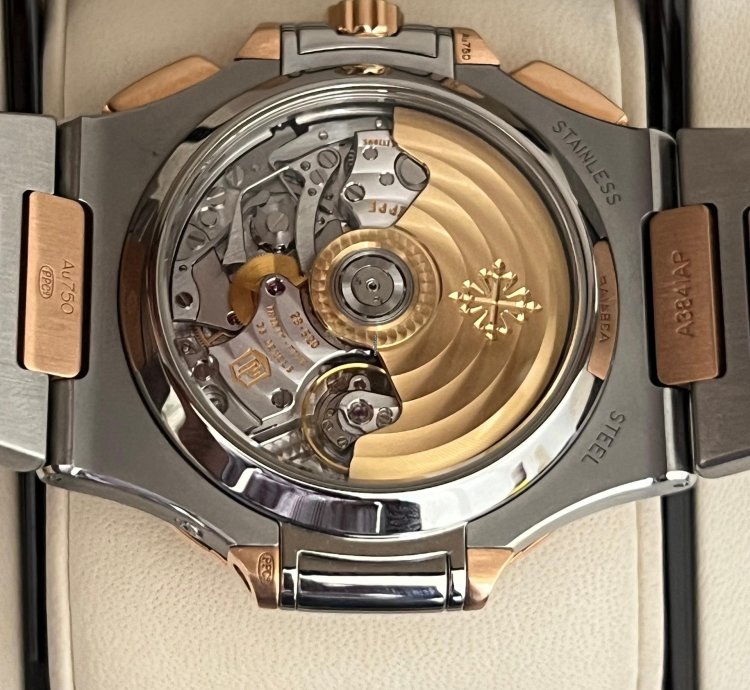 Patek Philippe Nautilus Chronograph Steel Rose Gold 5980 1ar-001