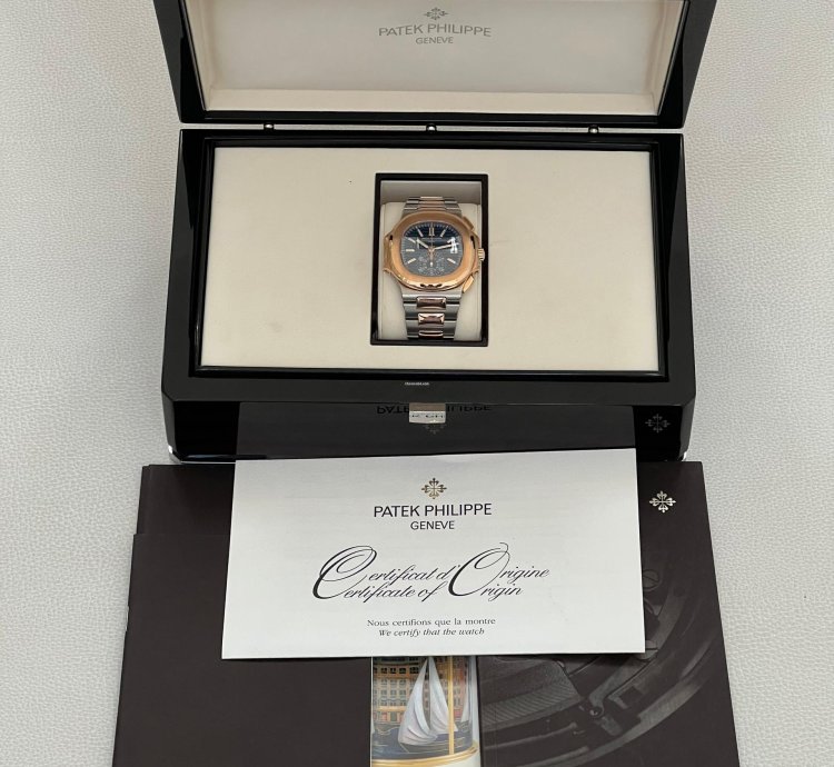 Patek Philippe Nautilus Chronograph Steel Rose Gold 5980 1ar-001