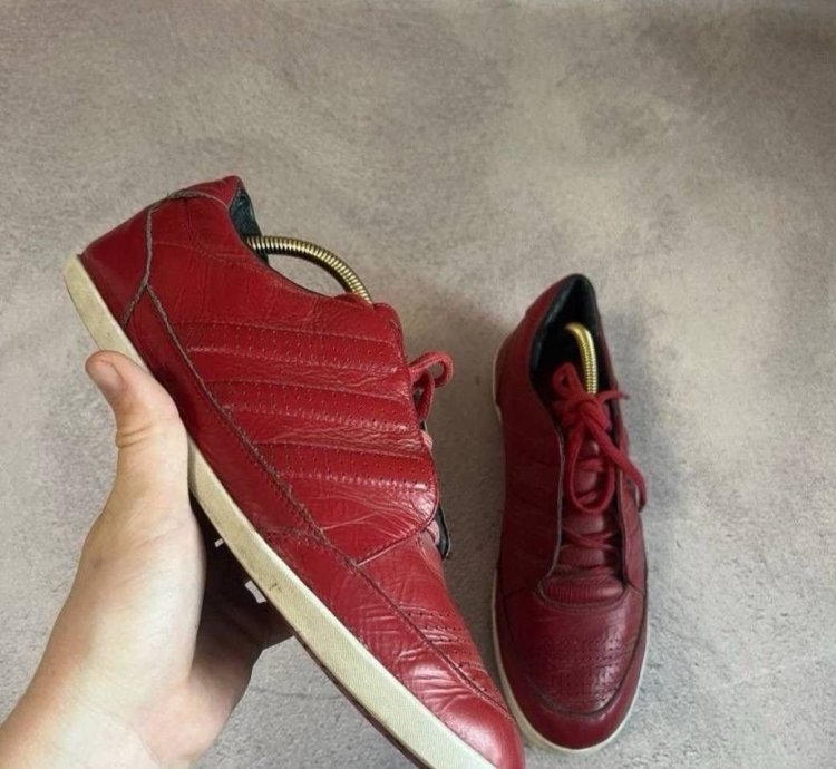 -3 Yohji Yamamoto Adidas Red Low Top Sneakers