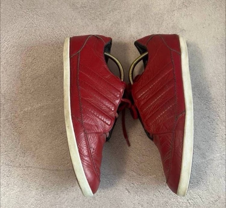 -3 Yohji Yamamoto Adidas Red Low Top Sneakers