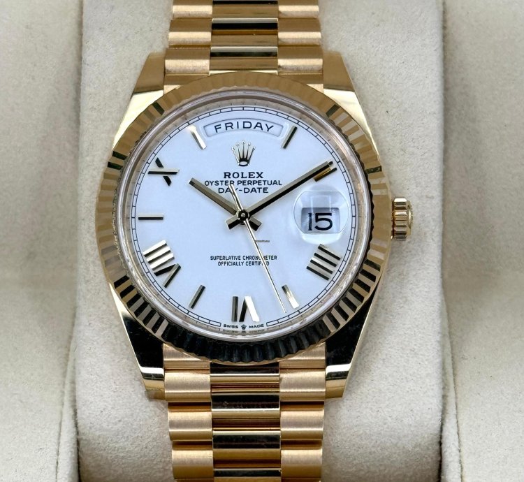 Rolex Day-date 40 New 2024 Day-date 40mm 228238 Presidential White Roman Numeral Dial