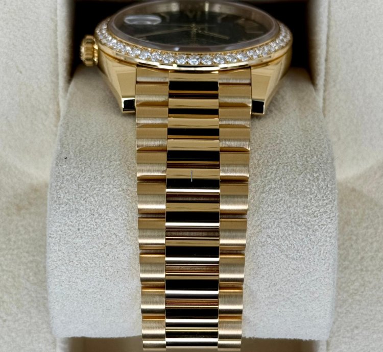 Rolex Day-date 40 New 2024 Day-date 40mm 228348rbr Presidential Diamond Bezel Green Dial