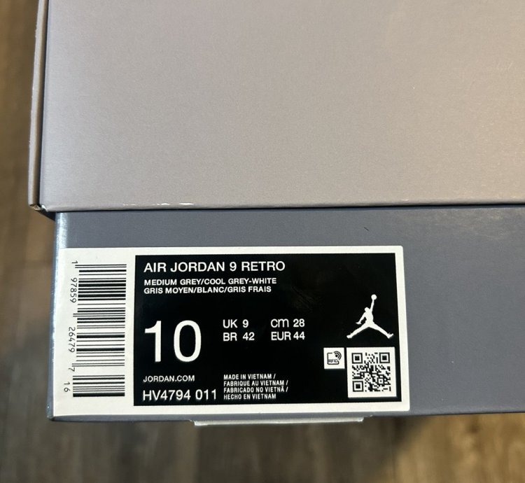 Ds Jordan 9 Cool Grey