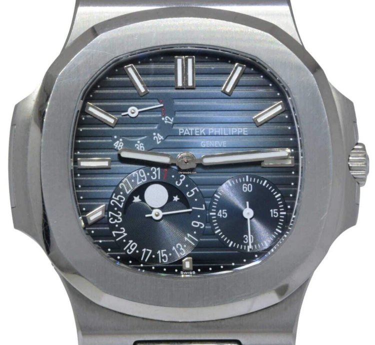 Patek Philippe Nautilus Complication Steel Blue Dial Watch 14 5712 1a