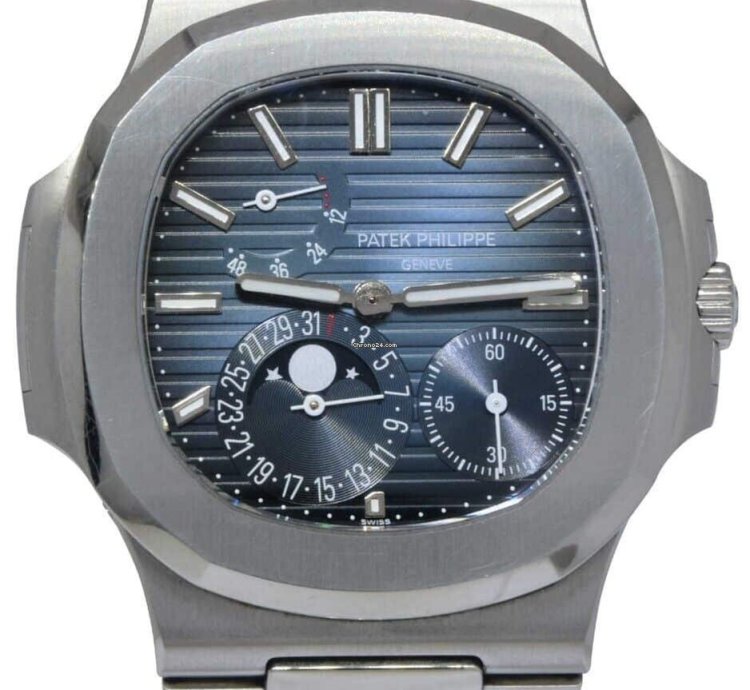 Patek Philippe Nautilus Complication Steel Blue Dial Watch 14 5712 1a