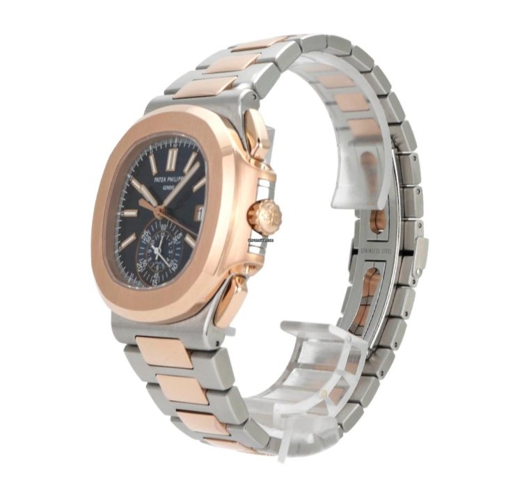 Patek Philippe Nautilus Edelstahl 18 Kt Rosegold Ref 5980 1ar-001